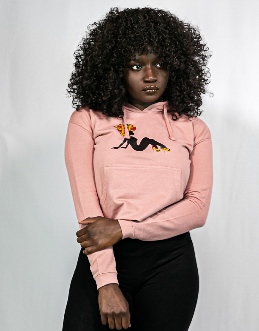 Female Crop hoodie Pink – PatienceJChoreography